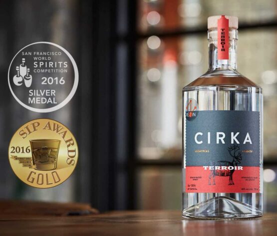 Cirka Vodka Terrroir with medals